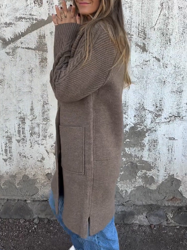 Casual Gerippte Jacke mit Revers & Taschen | Bequem, modern & vielseitig