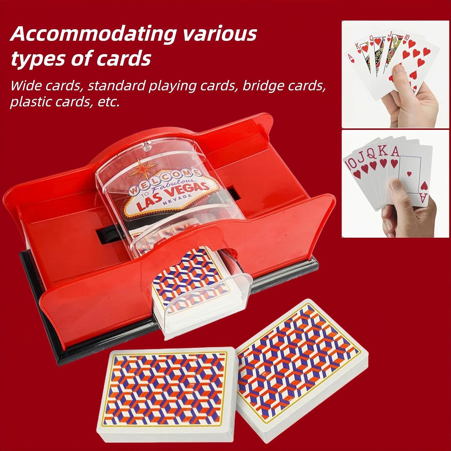 ShuffleMaster™ | Manuelle Kartenmischmaschine für 2 Decks