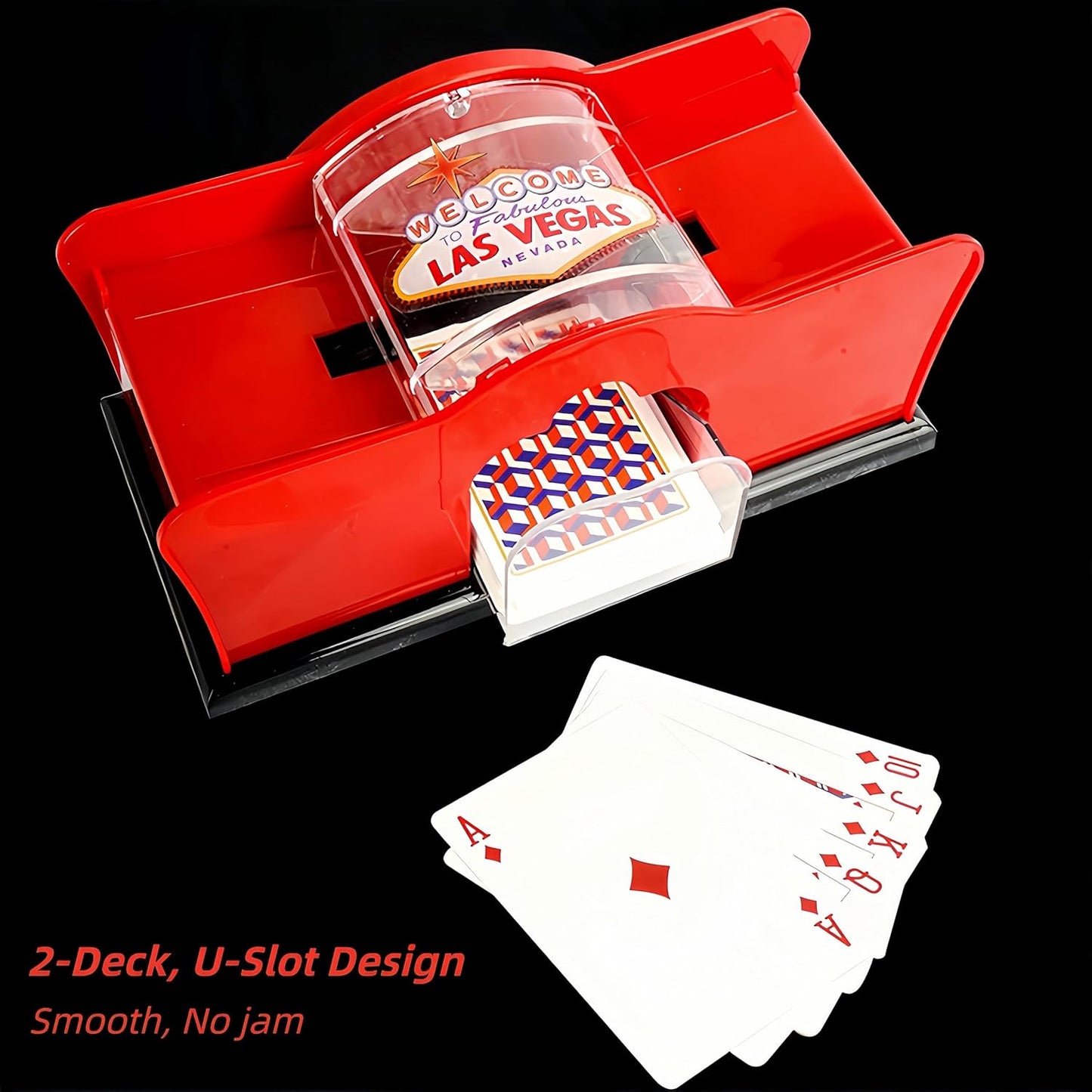 ShuffleMaster™ | Manuelle Kartenmischmaschine für 2 Decks