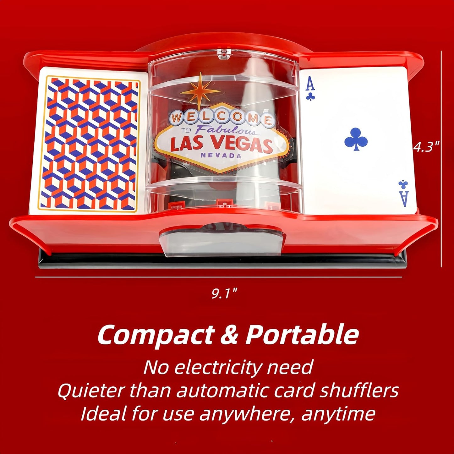 ShuffleMaster™ | Manuelle Kartenmischmaschine für 2 Decks
