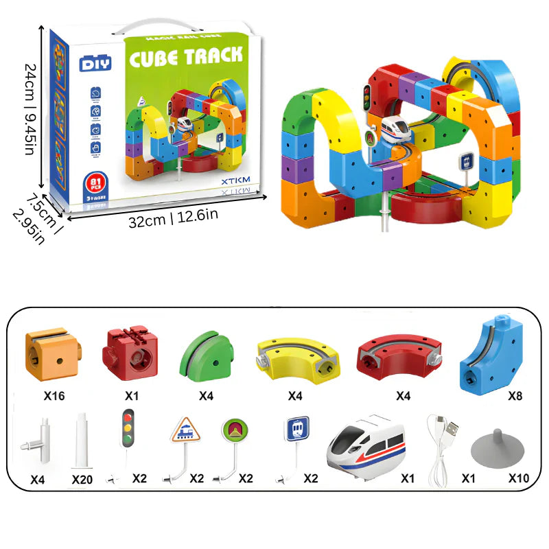 DIY Cube Track – Creatief & Actief | Creatieve DIY Treinbaan