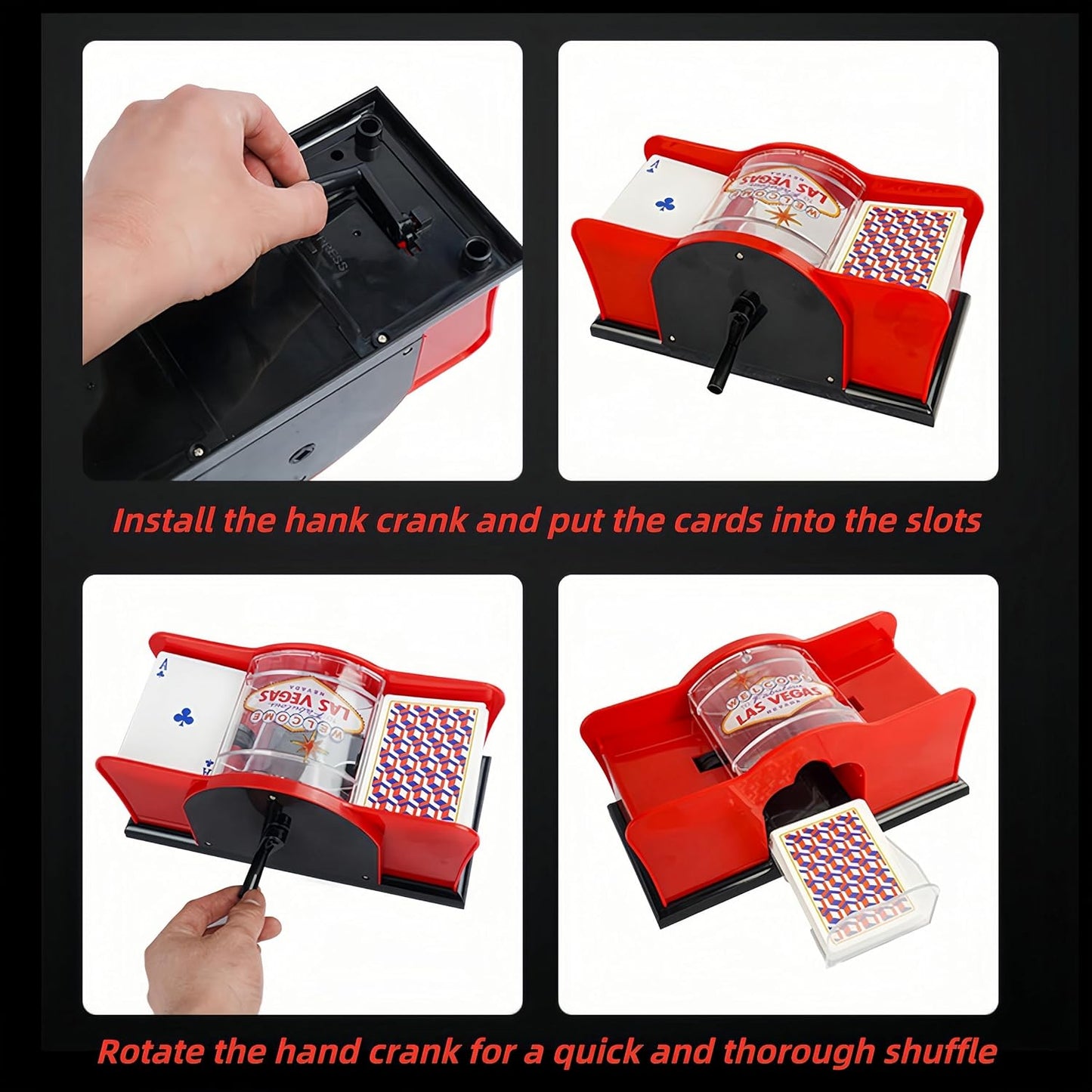 ShuffleMaster™ | Manuelle Kartenmischmaschine für 2 Decks