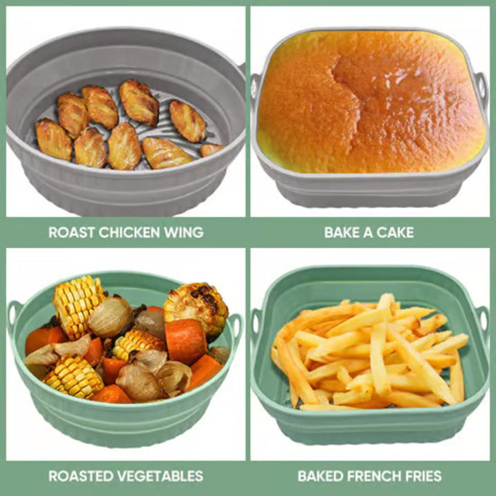 FlexiPan™ | Silikon-Grillpfanne für Heißluftfritteusen [Letzter Tag Rabatt]