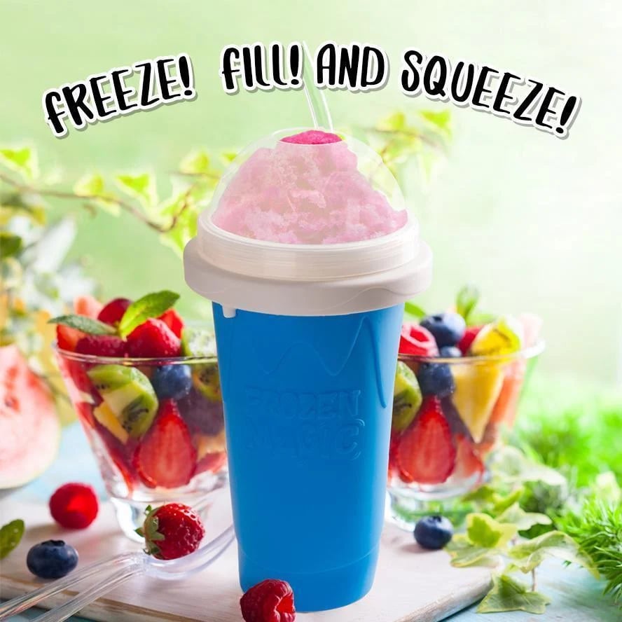 Smoothie Slushy Becher | Erfrischend, wiederverwendbar & kinderleicht