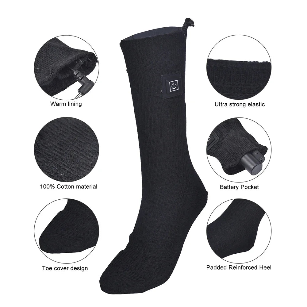 ThermaStep™ | USB Wiederaufladbare Elektrisch Beheizte Socken für den Außenbereich