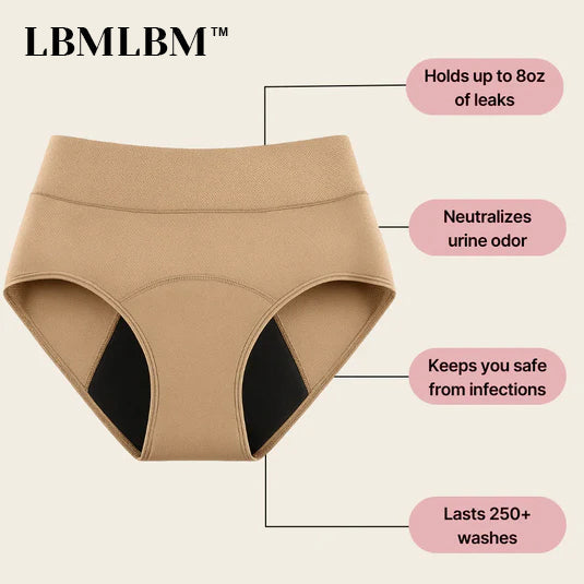 🌸💖Letzter Tag: 50 % Rabatt! | LBMLBM™ 100 % auslaufsichere Unterwäsche, 4er-Pack
