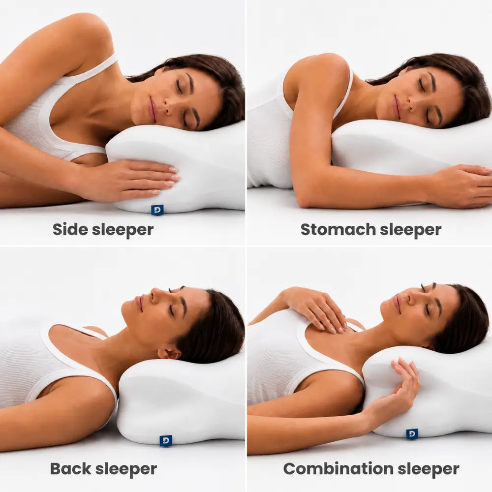Sleepéa™ – Ergonomisches Kissen für angenehme Schlafpositionen