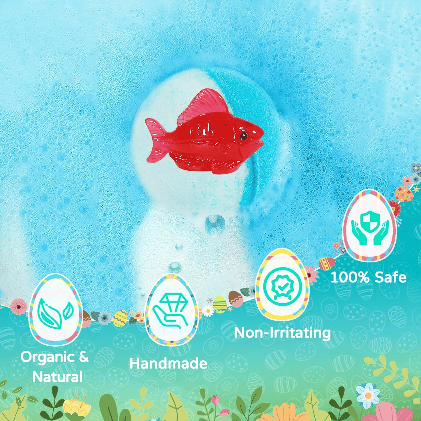 BubblyJoy | Badebomben Set für Kinder mit Überraschung und Mega Schaum