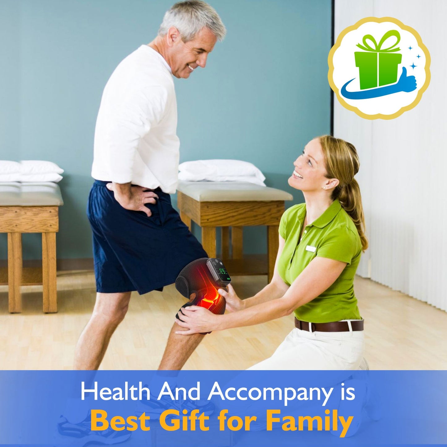 ThermaRelief™ | 3-in-1 Wiederaufladbarer Wärme- & Vibrations-Massager für Knie, Ellbogen & Schultern