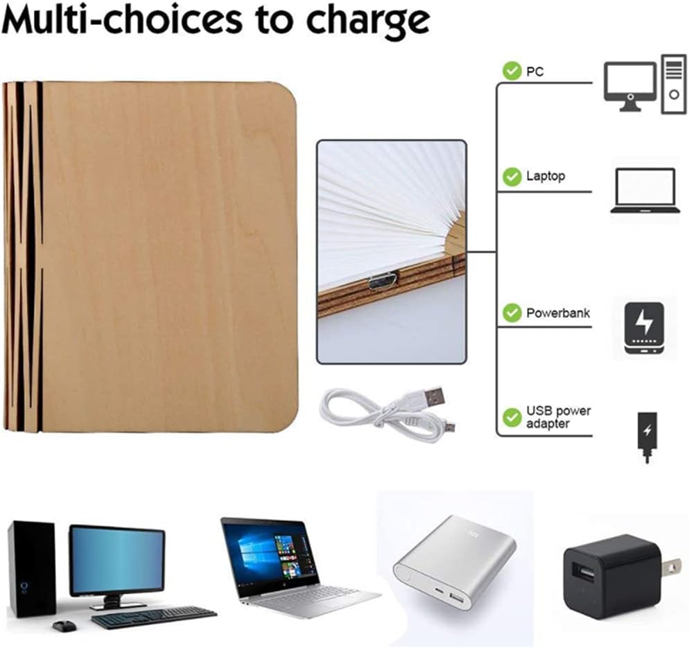 Aldorian™ Lichtbuch | Warmes Licht, stilvoll & dekorativ