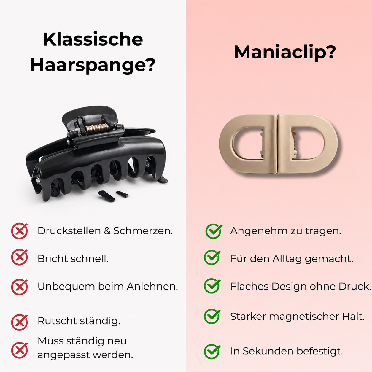 Hairmora™ – Magnetischer Haarclip für feines und dickes Haar
