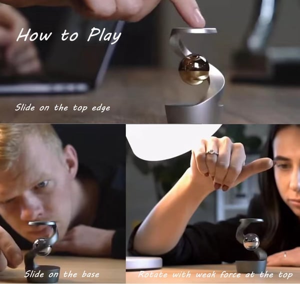 Kinetisches Schreibtisch-Objekt | Faszinierende Illusion &amp; modernes Design