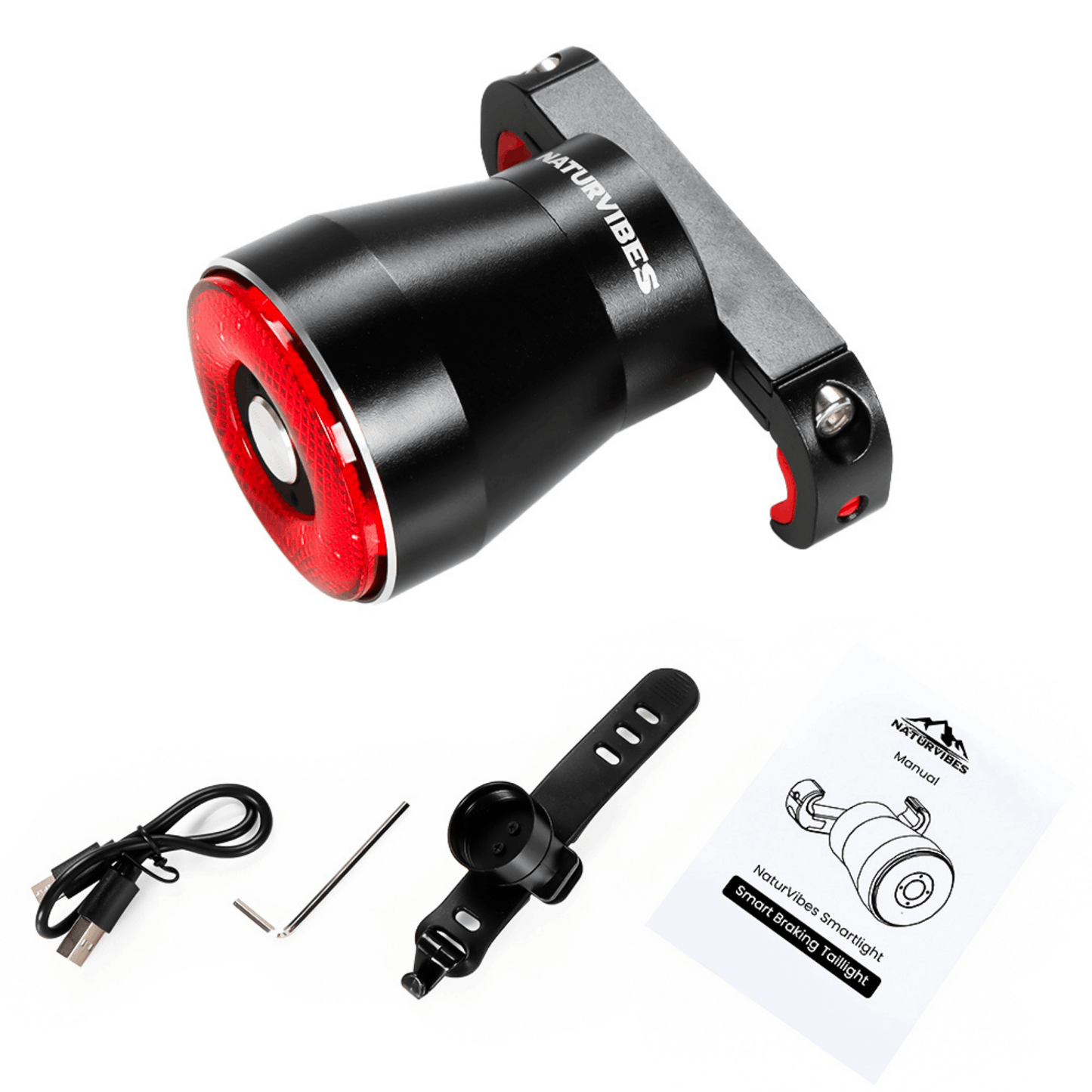 SafeRide Smart Rücklicht | Intelligente Bremslicht-Technologie für Fahrräder