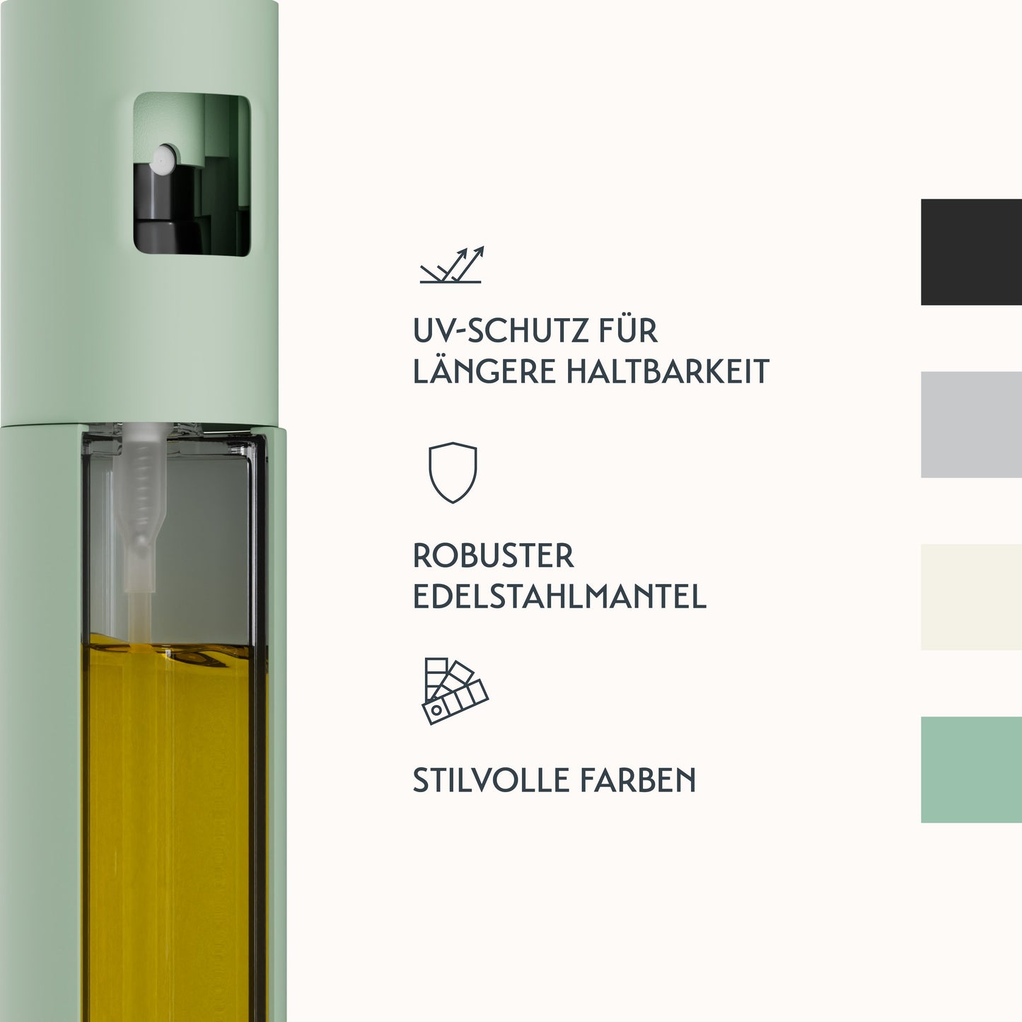 Drizzora™ – Feiner Ölzerstäuber für gleichmäßiges Auftragen