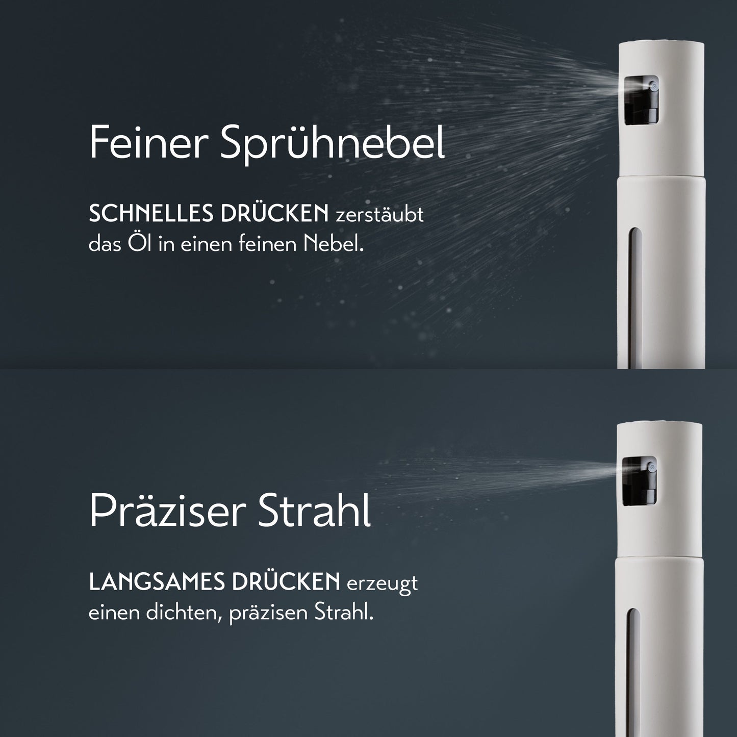 Drizzora™ – Feiner Ölzerstäuber für gleichmäßiges Auftragen