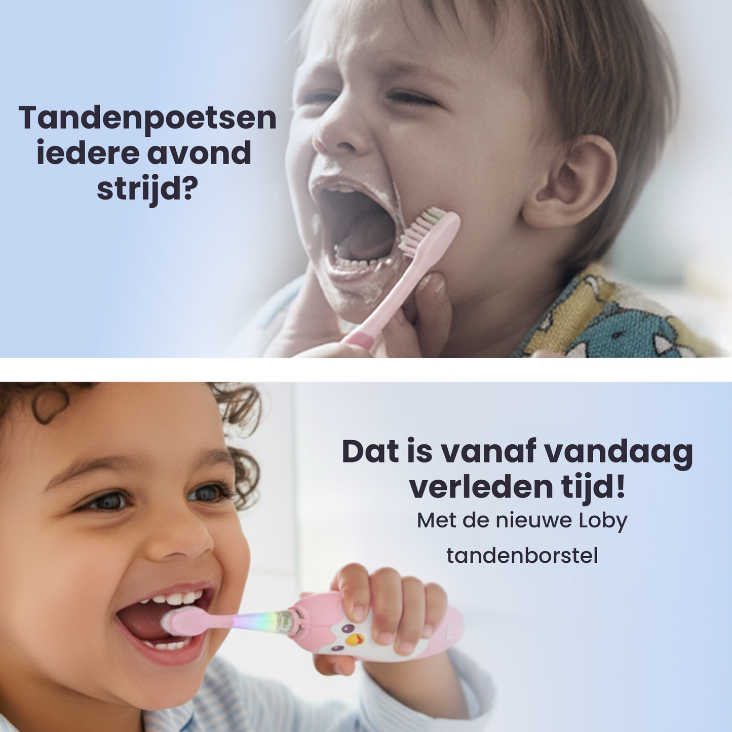 PinguSmile™ – Elektrische Kinderzahnbürste mit sanfter LED-Beleuchtung