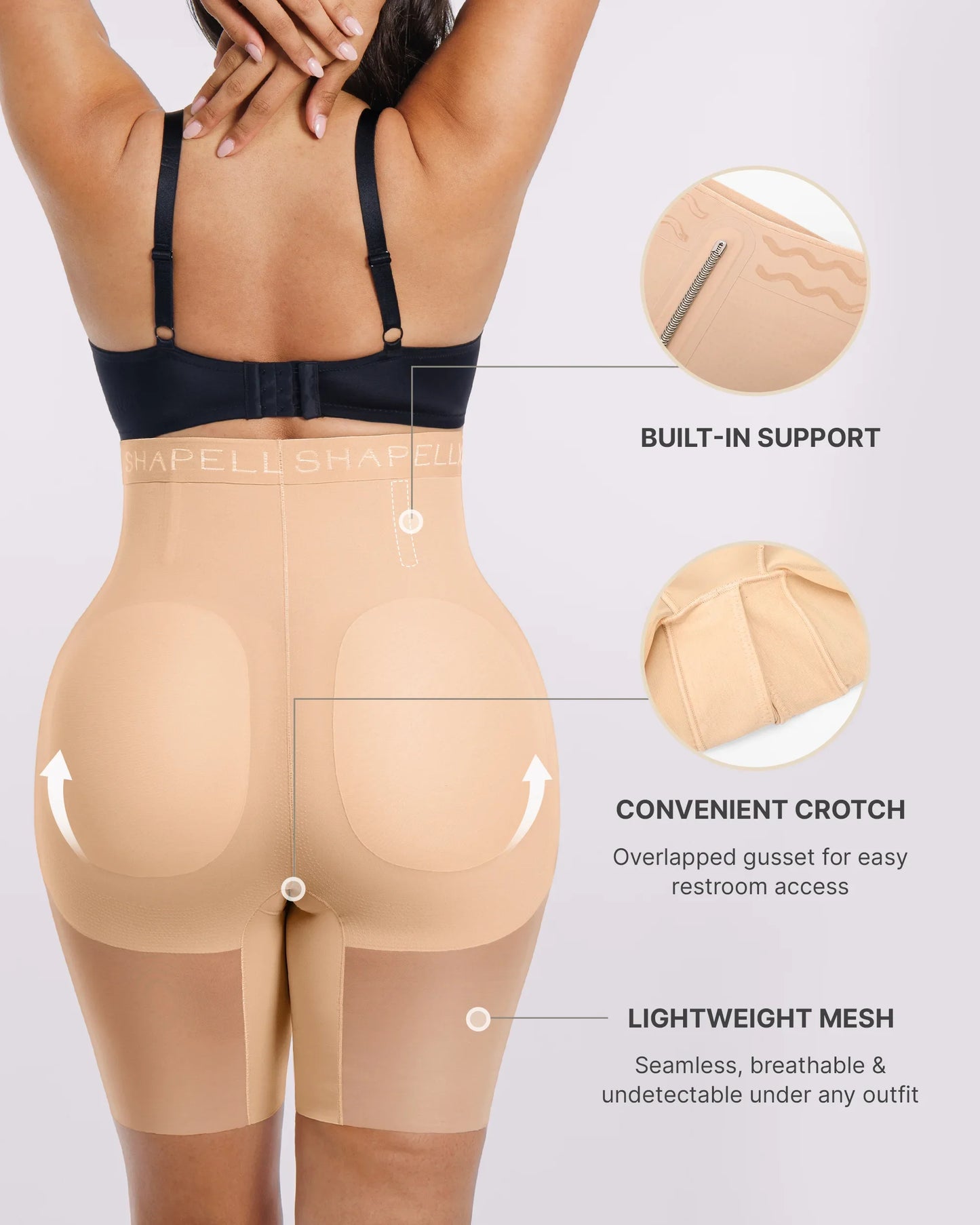 BOOT-YEAH™ MeshSmooth™ High-Waisted Mid Thigh Short