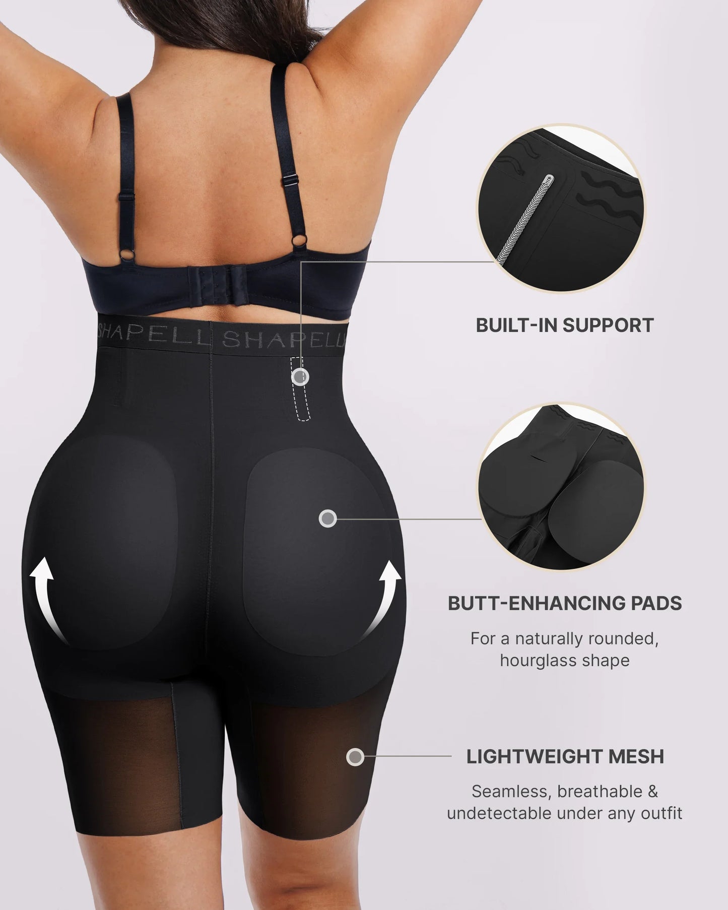 BOOT-YEAH™ MeshSmooth™ High-Waisted Mid Thigh Short