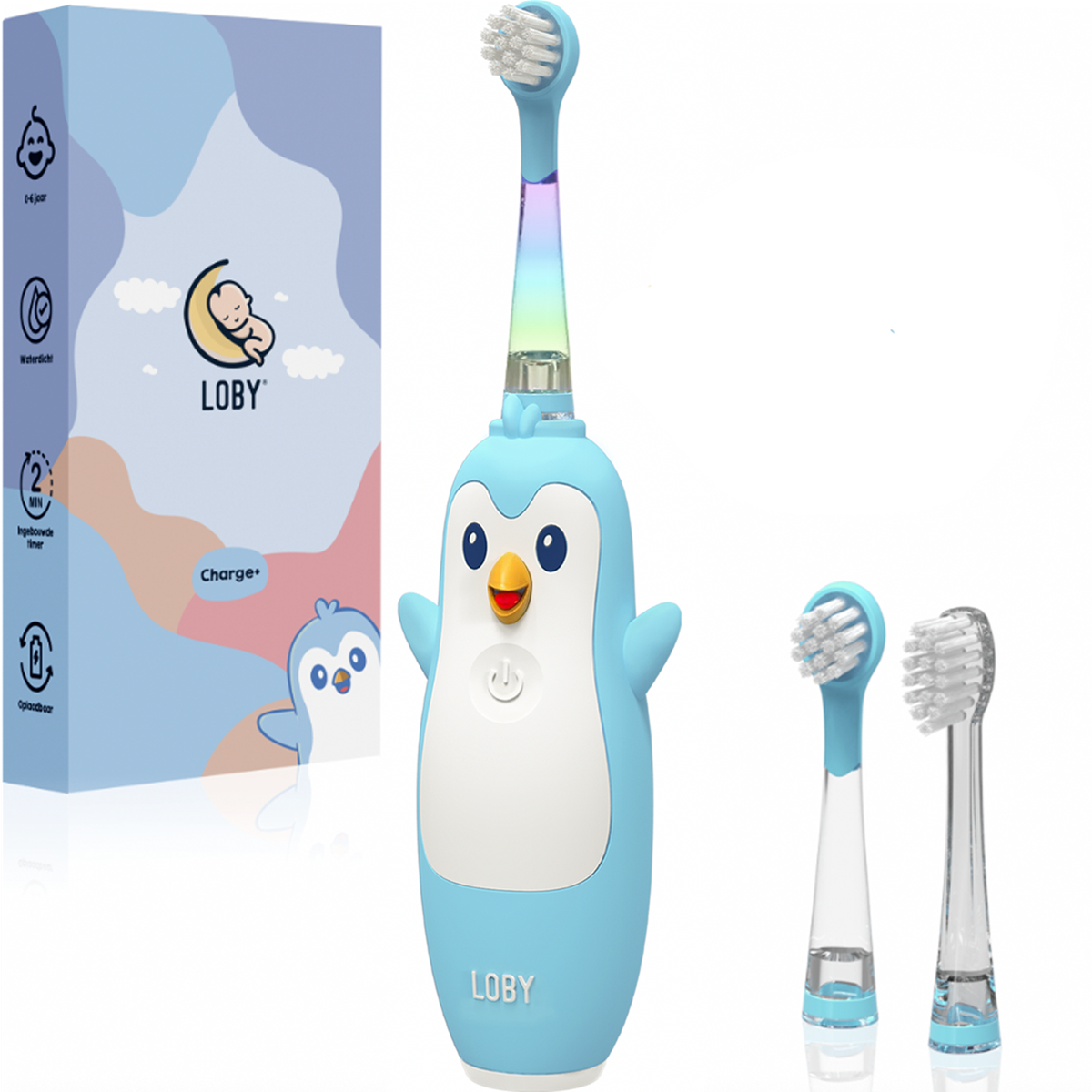 PinguSmile™ – Elektrische Kinderzahnbürste mit sanfter LED-Beleuchtung