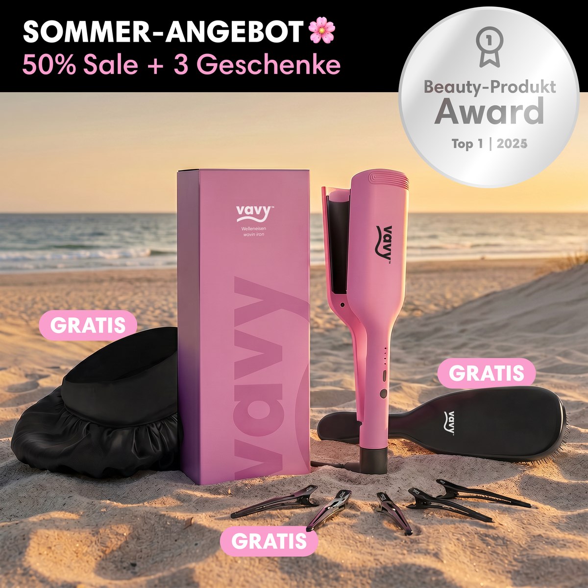 IonProWave™ zaubert langanhaltende Beach Waves ohne Frizz