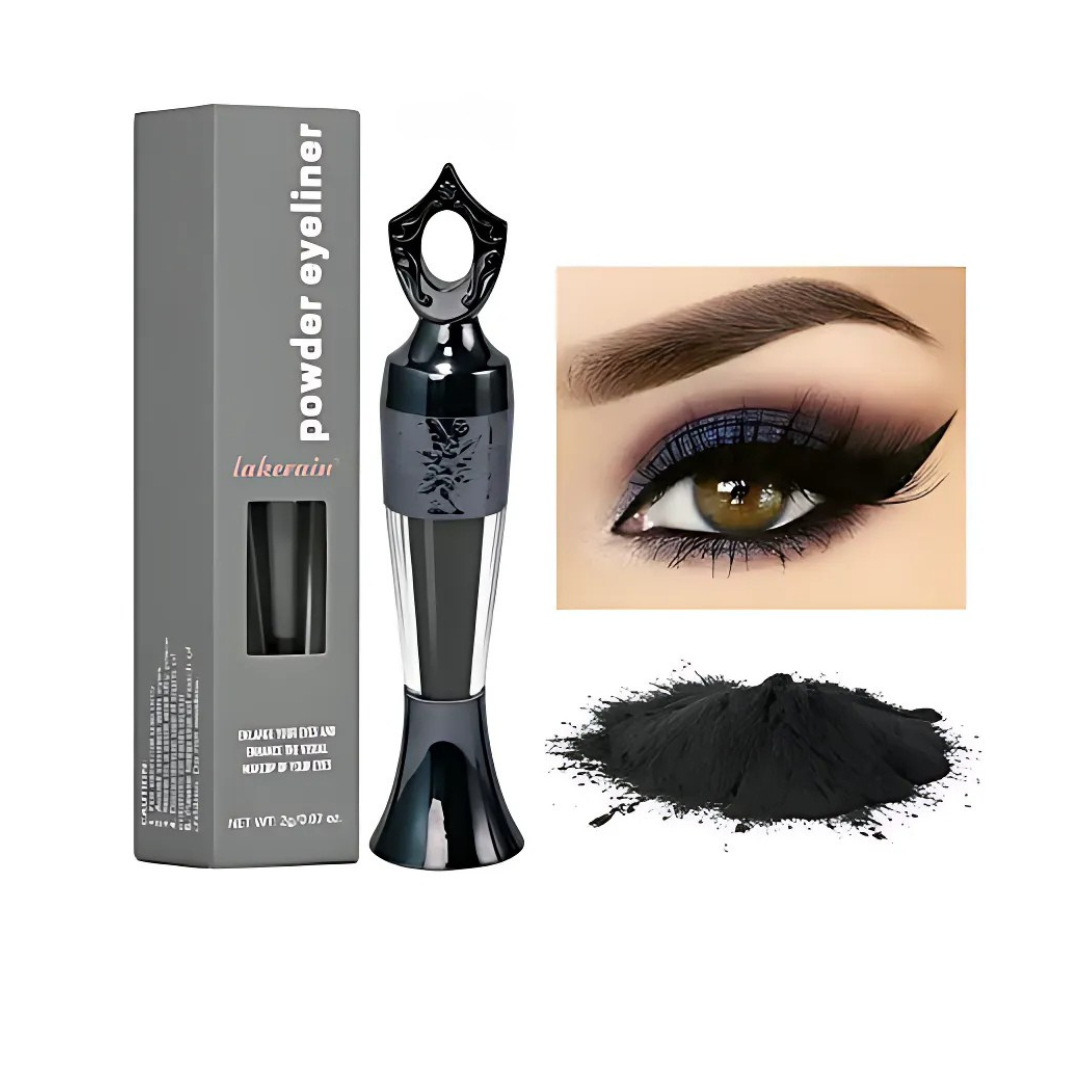 Kräuter Eyeliner | Intensives Schwarz | Natürlich & Wischfest | Langanhaltender Kajal für empfindliche Augen