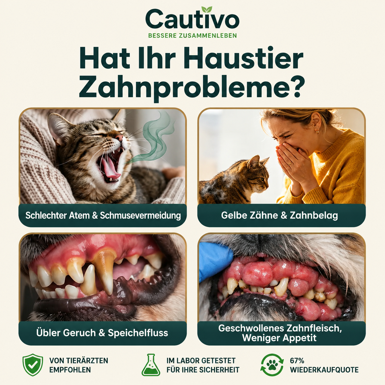 Timilk® TrustedPet Oral Care Spray | Einfache tägliche Zahnpflege