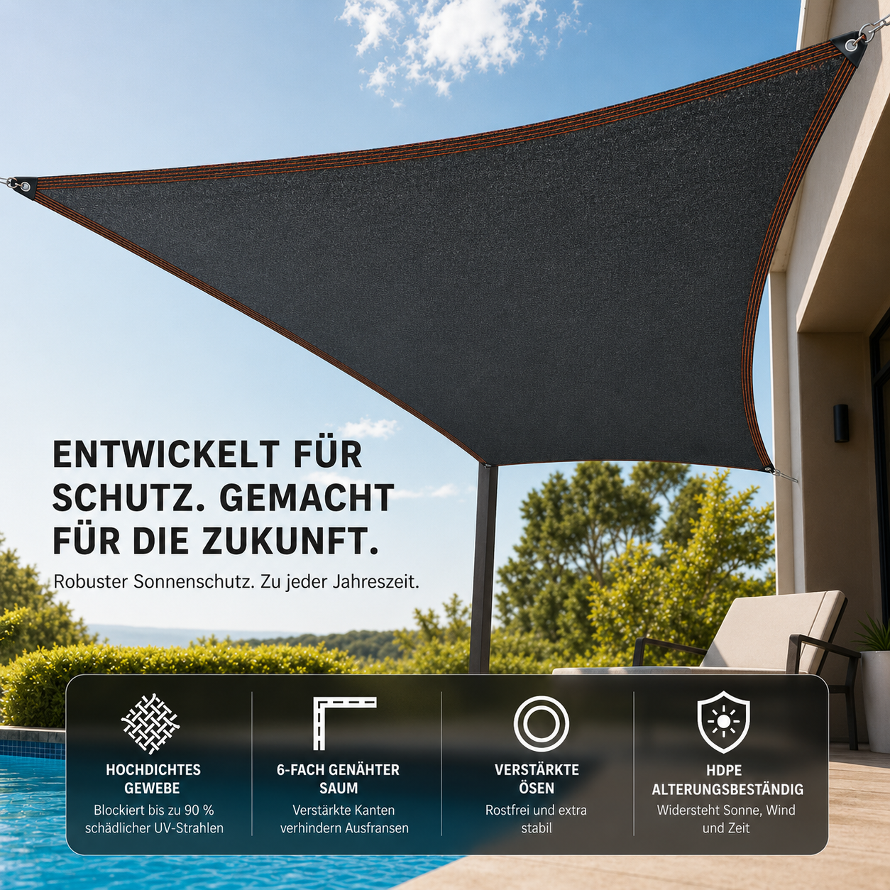 Shadeora™ – Effektiver Schattenspender für Terrasse & Balkon