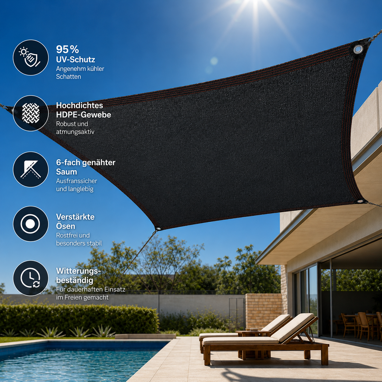 Shadeora™ – Effektiver Schattenspender für Terrasse & Balkon