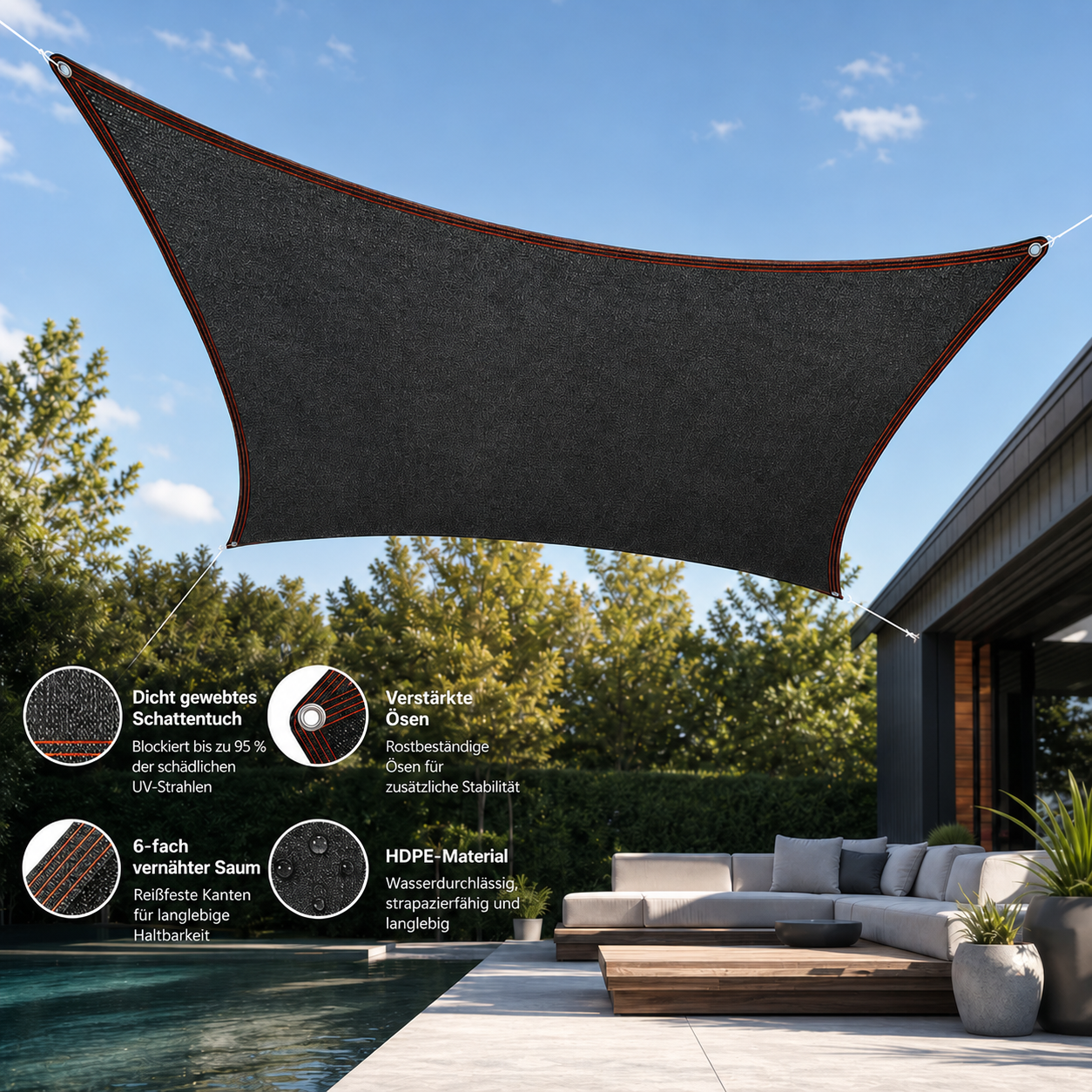 Shadeora™ – Effektiver Schattenspender für Terrasse & Balkon