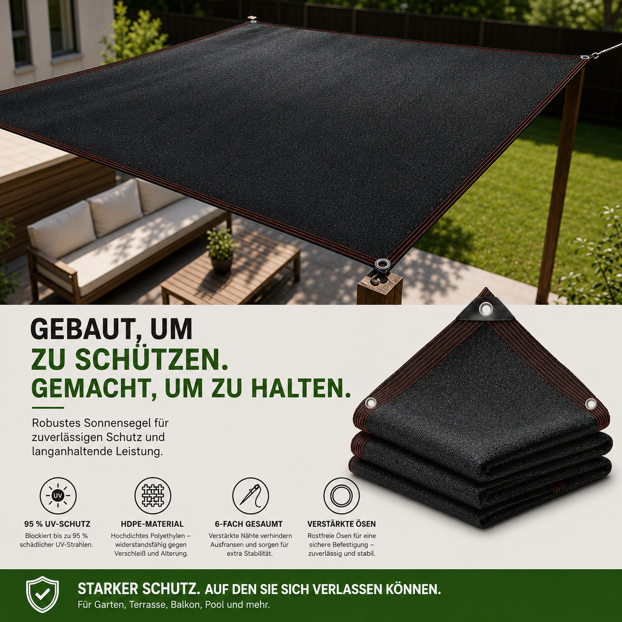 Shadeora™ – Effektiver Schattenspender für Terrasse & Balkon