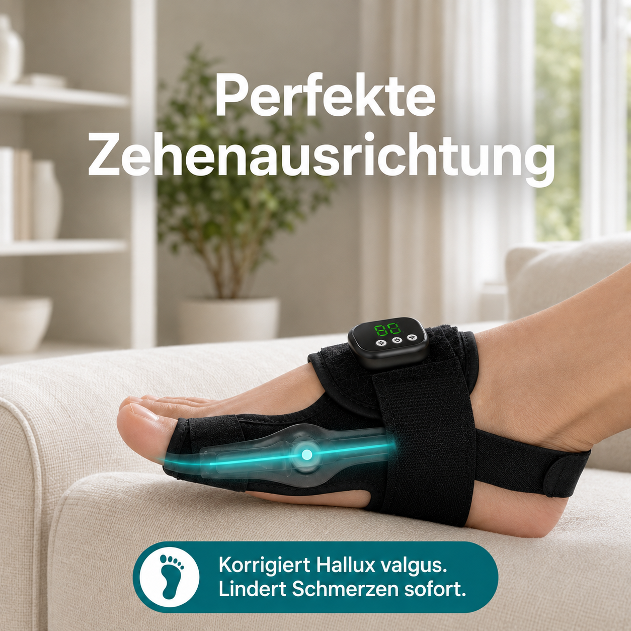 HalluxViva™ – EMS-Hallux-Trainer für gezielte Großzehenunterstützung