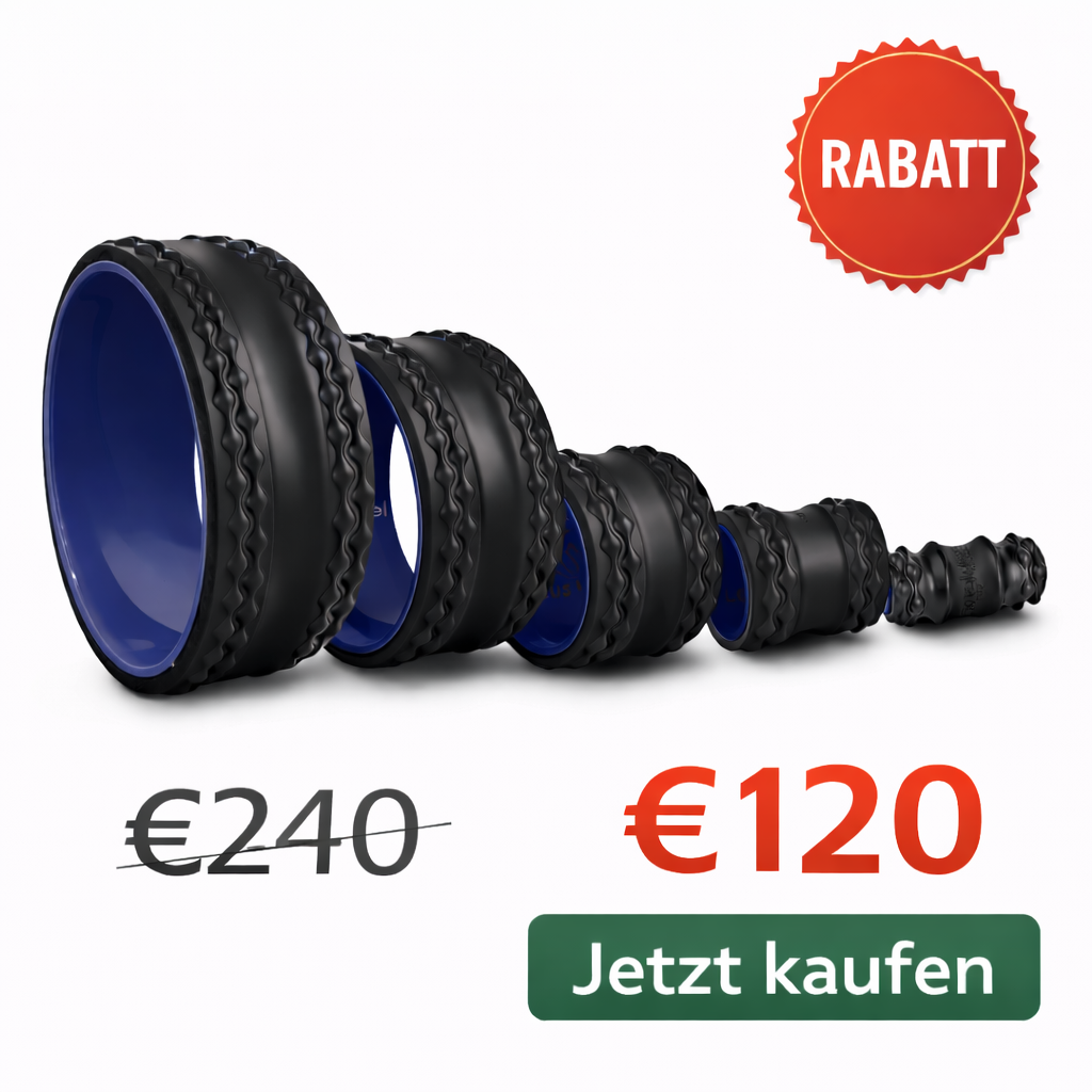 LotuFlex™ | Premium Rücken- & Massage Wheels Set für tägliche Entspannung