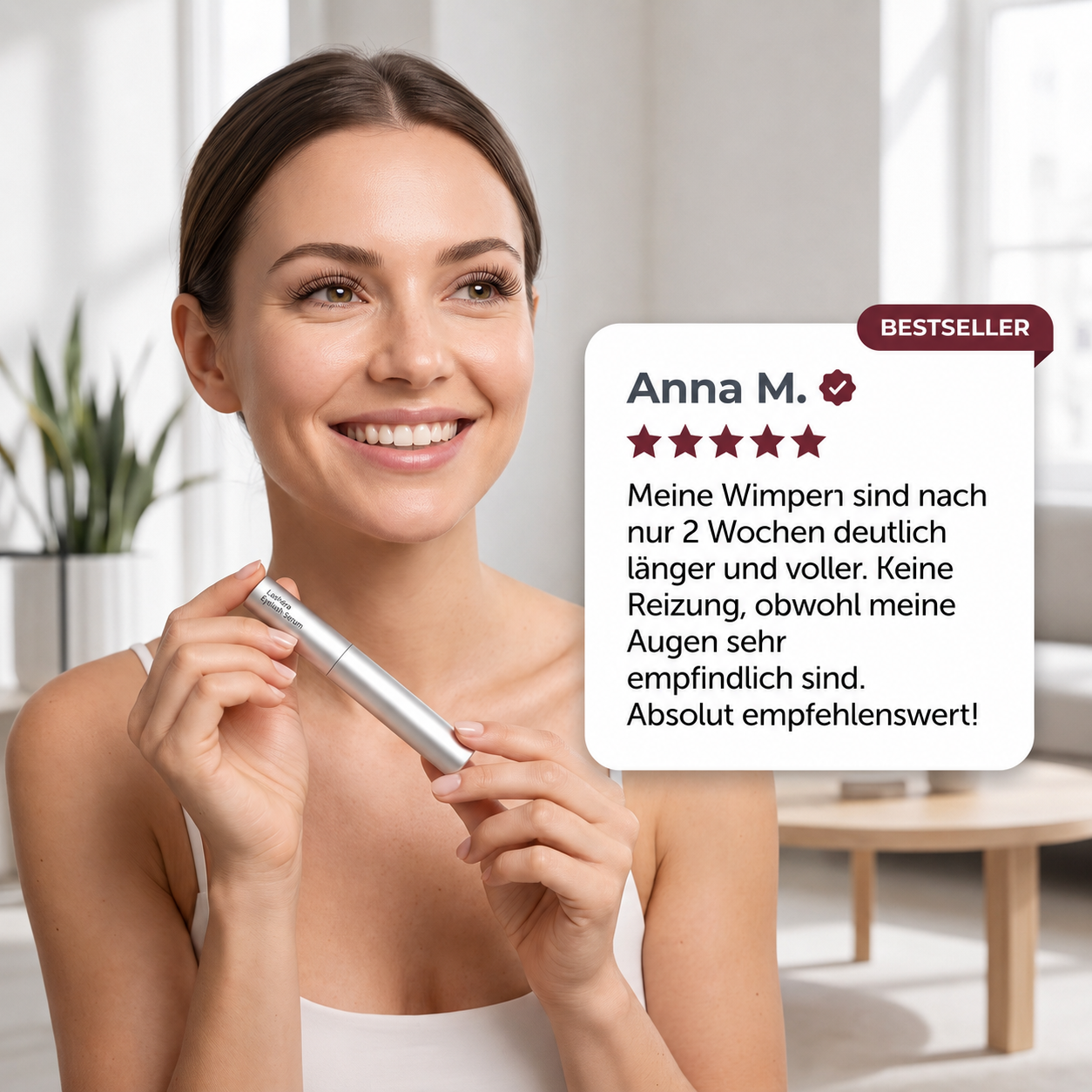 LashVella™ – Wimpernserum für natürlich vollere und längere Wimpern