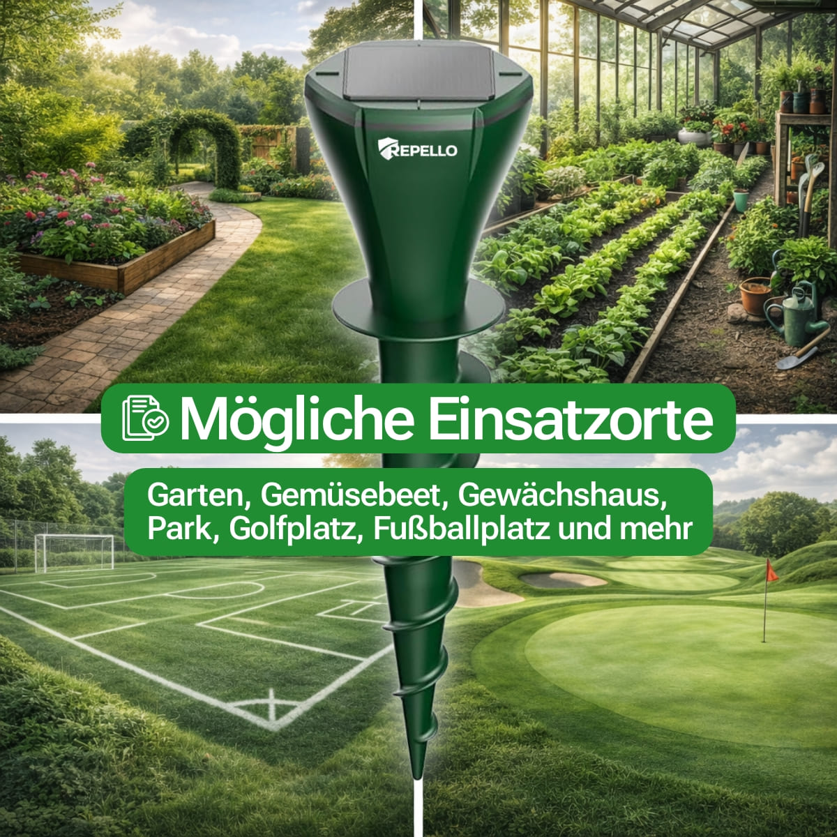 2x Sonic Pulse Pro™ | Maulwurf-Schutz