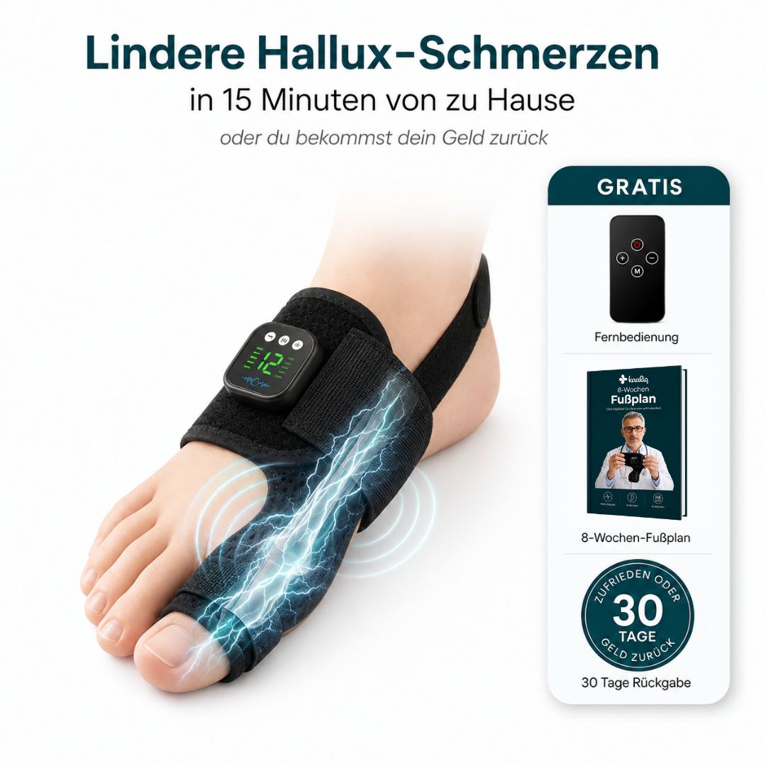 HalluxViva™ – EMS-Hallux-Trainer für gezielte Großzehenunterstützung
