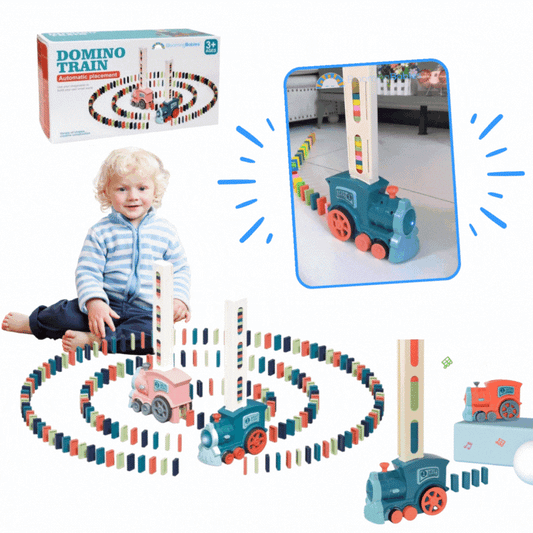 DominoTrain™ | Elektrischer Domino-Zug zum automatischen Aufstellen
