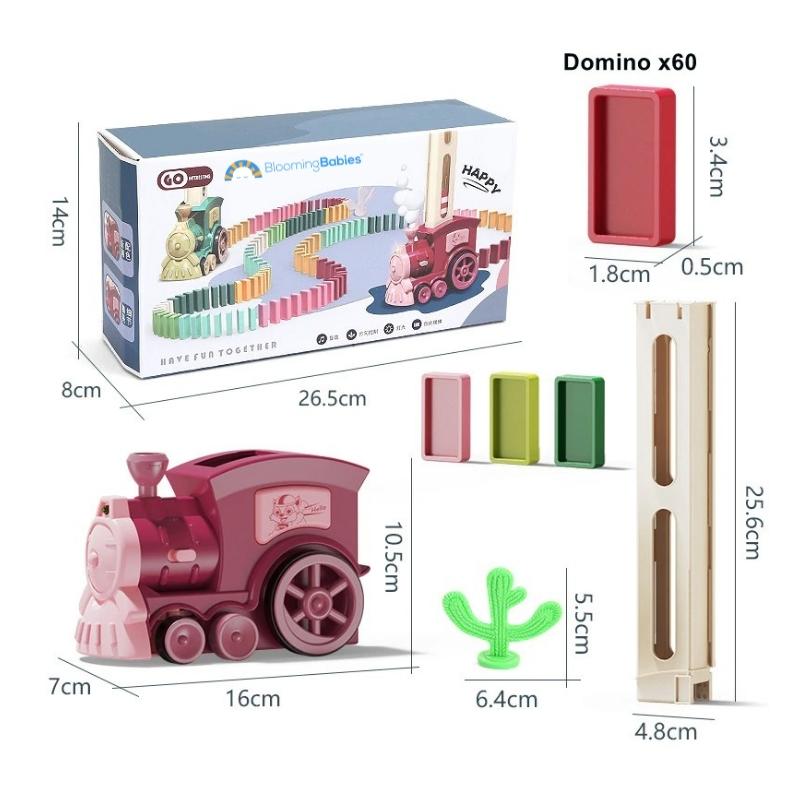 DominoTrain™ | Elektrischer Domino-Zug zum automatischen Aufstellen