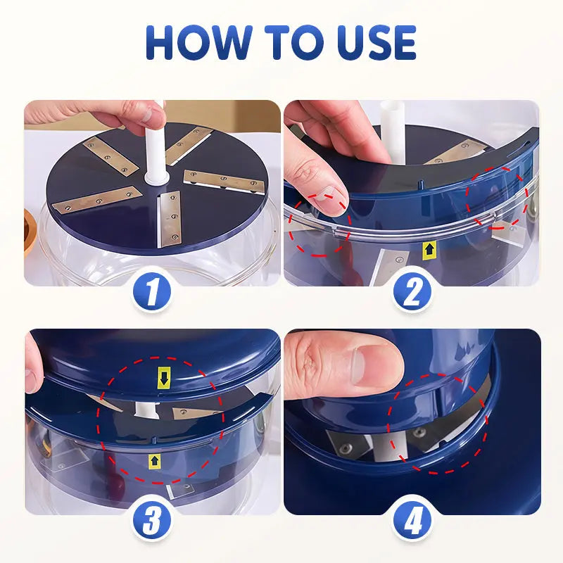 PeelMaster Pro™ | Elektrischer Obstschäler | müheloses Schälen, keine Verschwendung