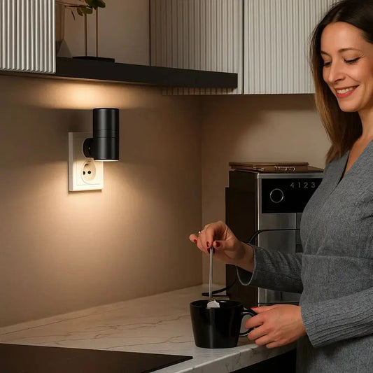 Energiesparende LED-Steckdosen-Nachtlampe — Niedriger Verbrauch spart Geld