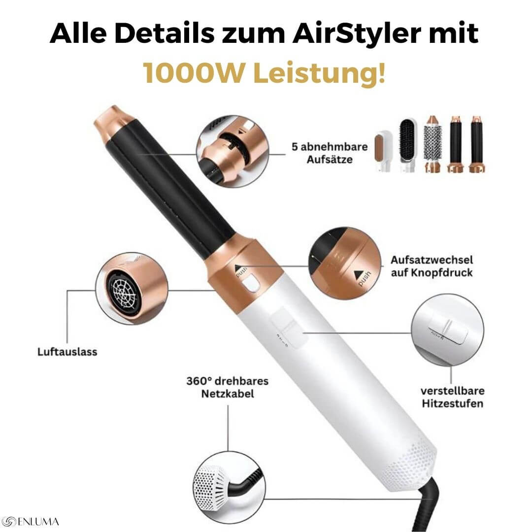 Enluma™ AirStyler | 5-in-1 mit GRATIS E-Book