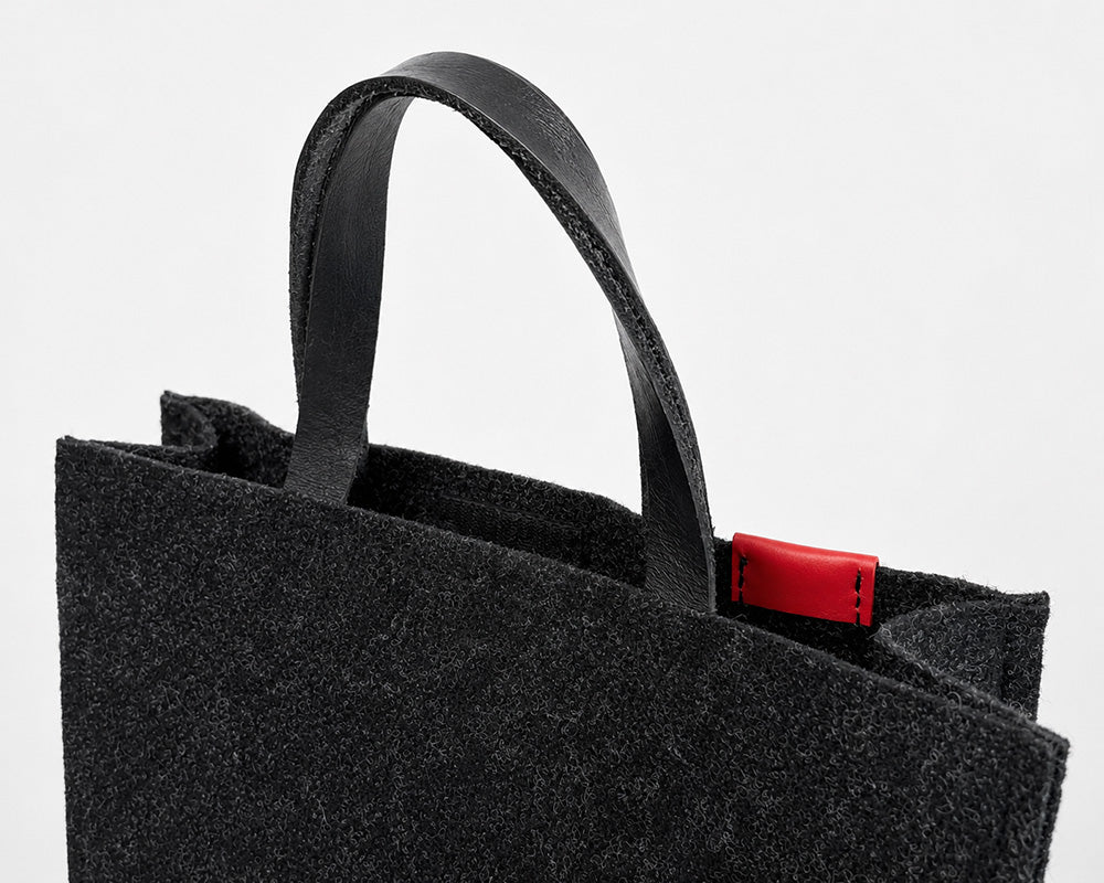 Filztasche mit Ledergriffen – langlebig und vielseitig einsetzbar