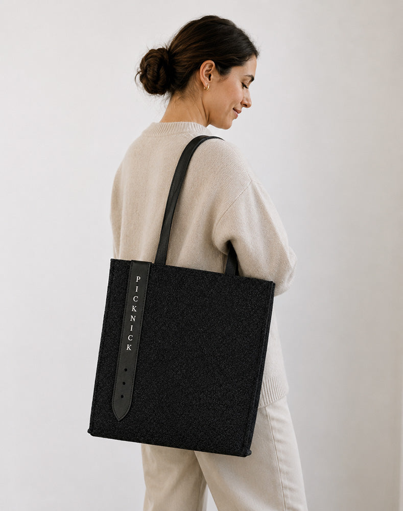 Filztasche mit Ledergriffen – langlebig und vielseitig einsetzbar
