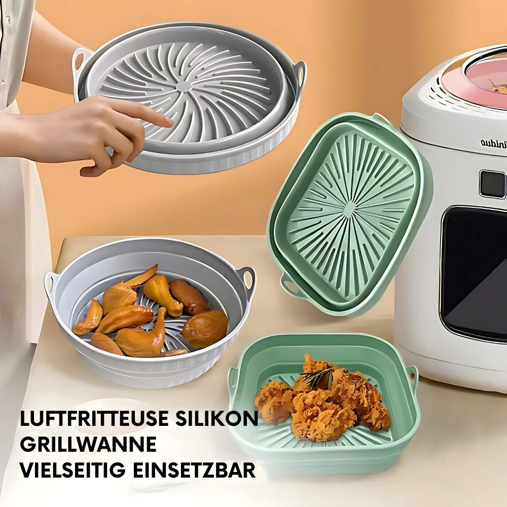 FlexiPan™ | Silikon-Grillpfanne für Heißluftfritteusen [Letzter Tag Rabatt]