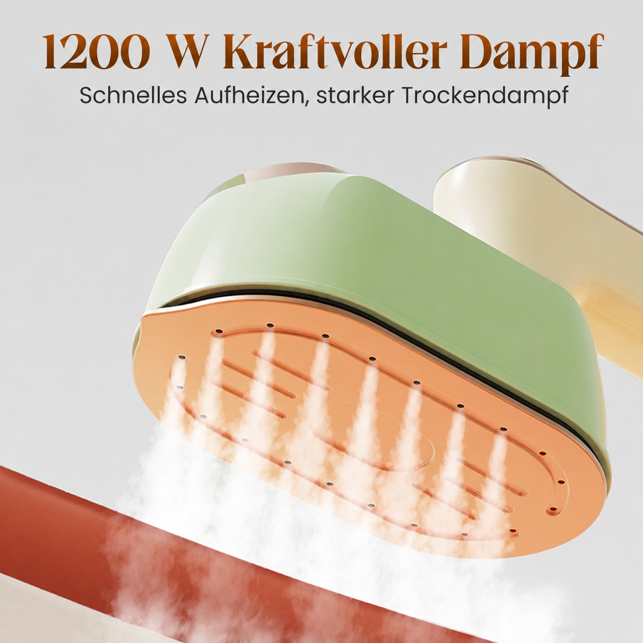 Steamora™ – 2-in-1 Dampfglätter für faltenfreie Kleidung ohne Bügelbrett