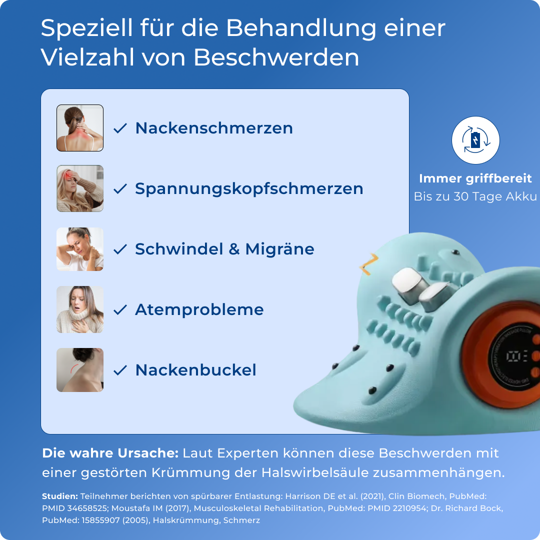Cervixa | 5-in-1 Nacken Massager für tiefe Entspannung