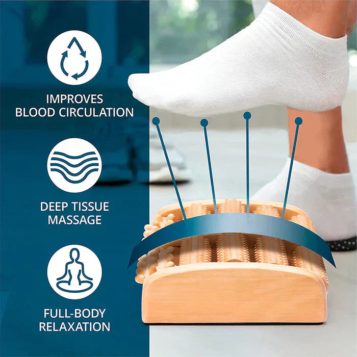 50% Rabatt | Solea | Fußroller-Massagegerät aus Holz