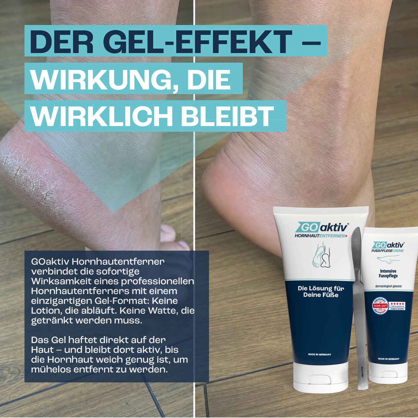 Footelle™ – Sanftes Hornhaut-Gel für weiche Füße