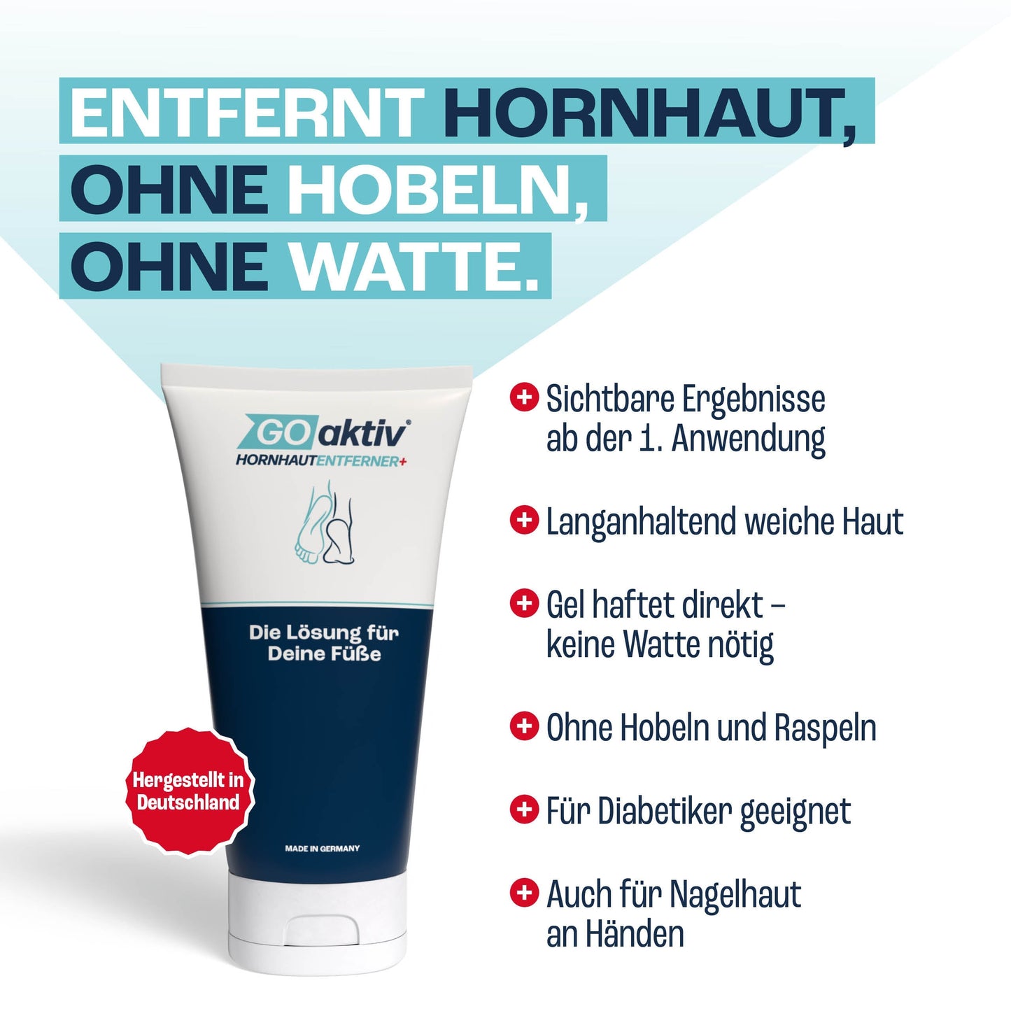 Footelle™ – Sanftes Hornhaut-Gel für weiche Füße