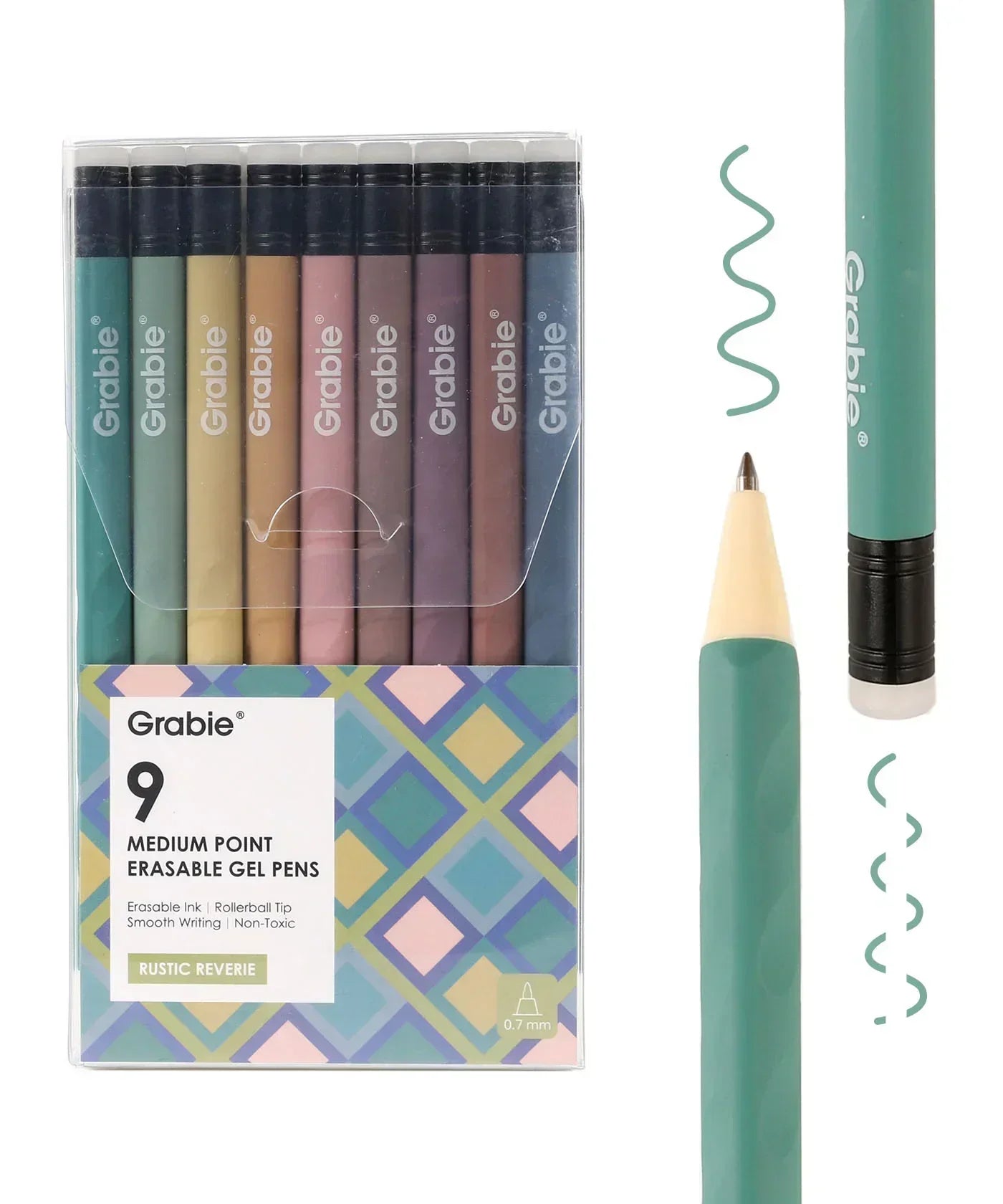 Set mit radierbaren Gelstiften mittlerer Spitze