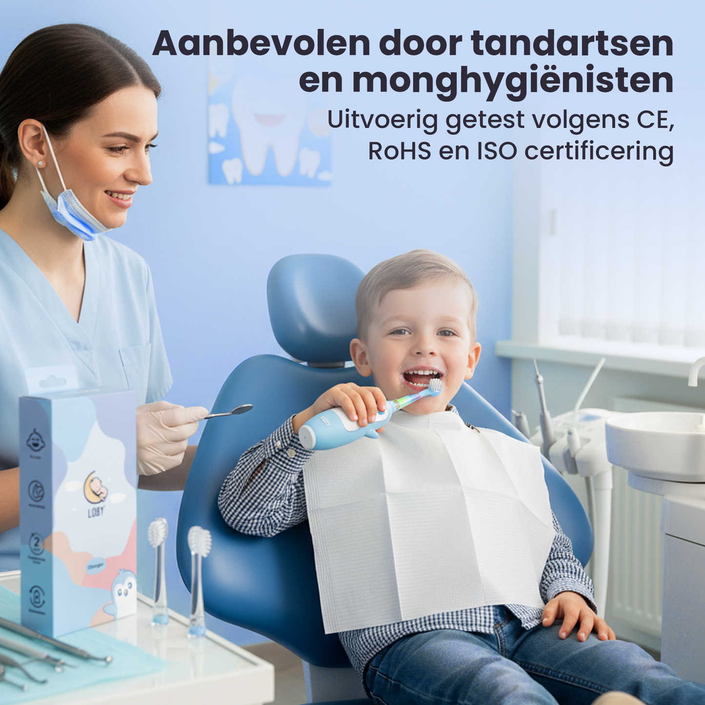 PinguSmile™ – Elektrische Kinderzahnbürste mit sanfter LED-Beleuchtung
